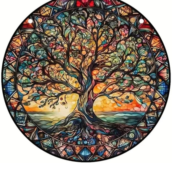 Colorful Tree of Life Wall Art-made Of Acrylic - Picture 1 of 5